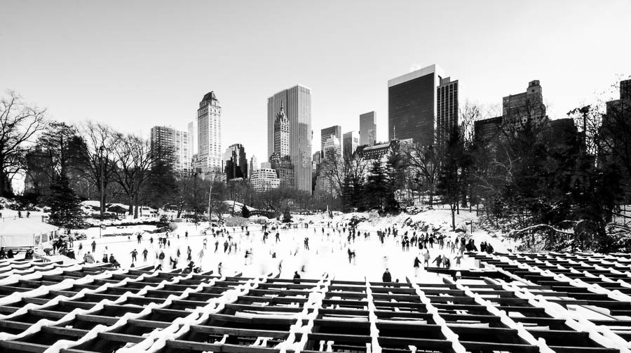 Ice Skating in Central Park