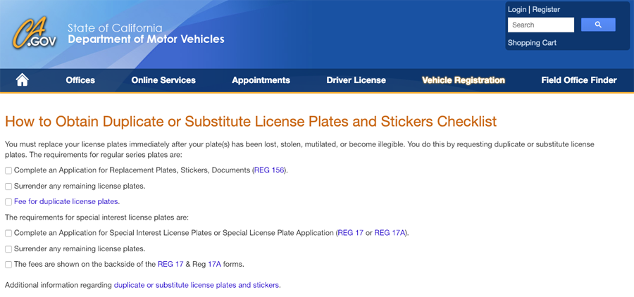 ca dmv nrm form