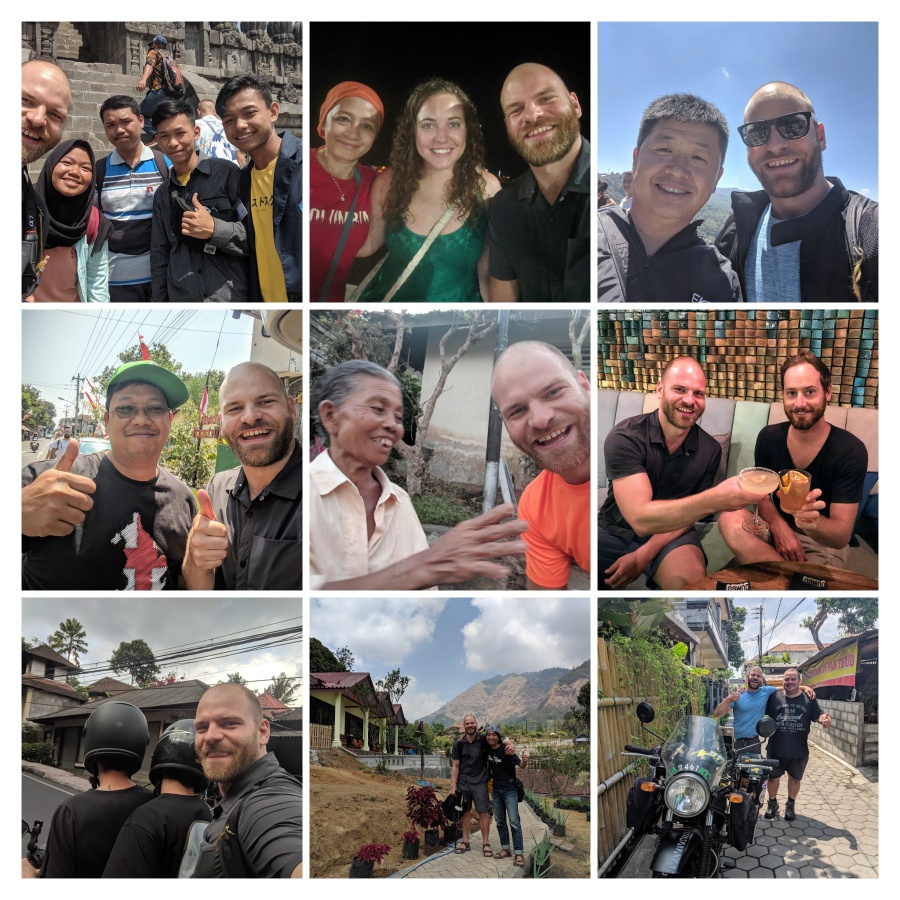 Collage of selfies from Indonesia