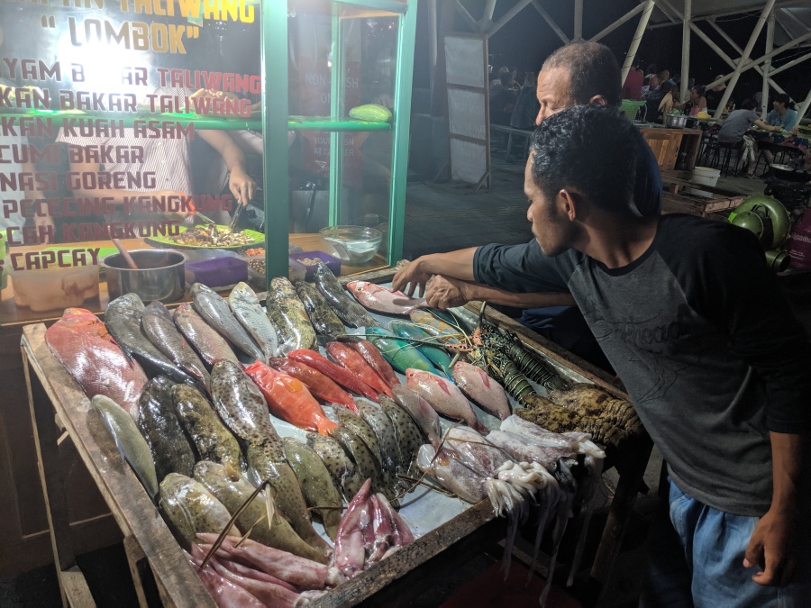 Stall in Labuan Bajo fish market