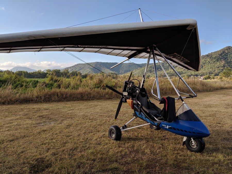 Microlight aircraft near Port Douglas