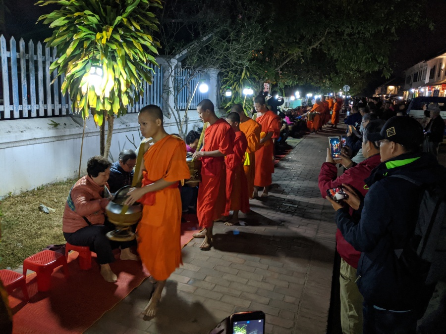 Alms Giving Ceremony in Luang Prabang