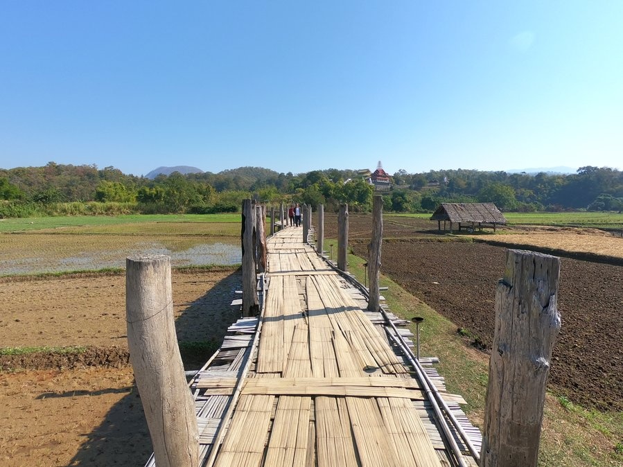 Su Tong Pae Bridge just north of Mae Hong Son