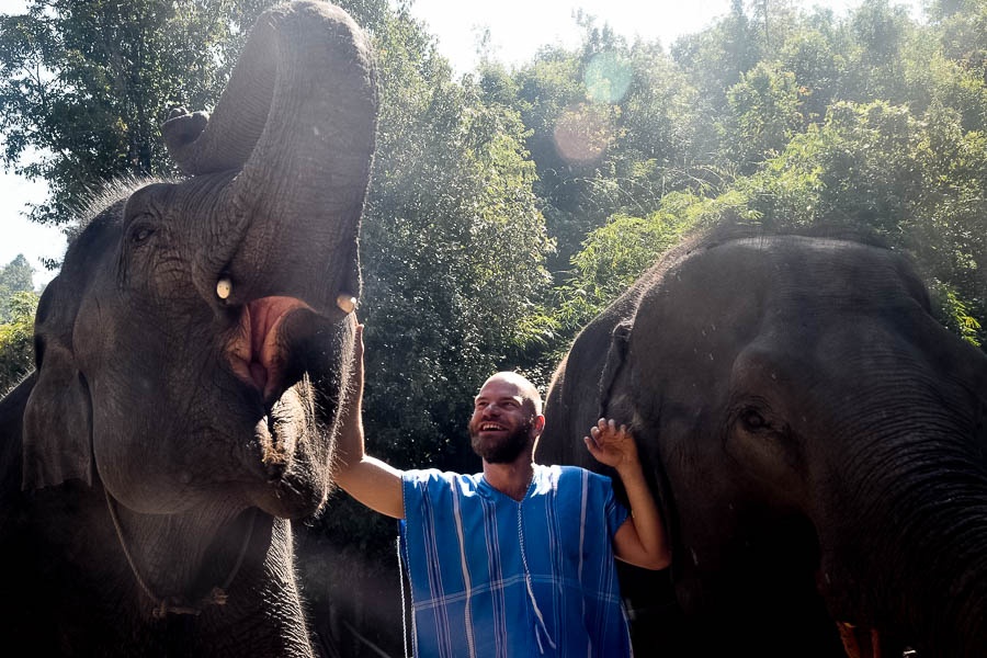 'Elephant Spa' Near Doi Inthanon National Park