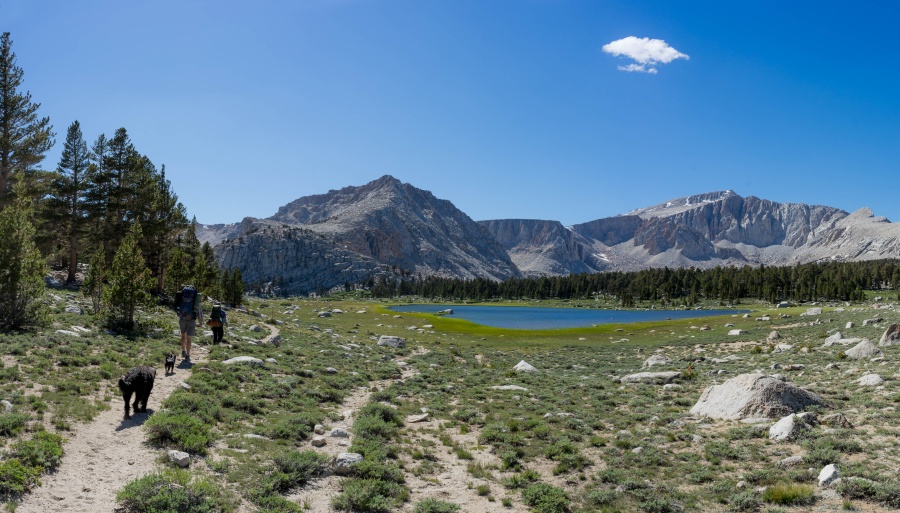 Hiking up to Long Lake