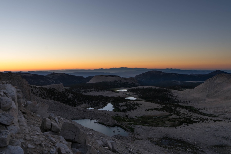 Cottonwood Lakes basin from New Army Pass