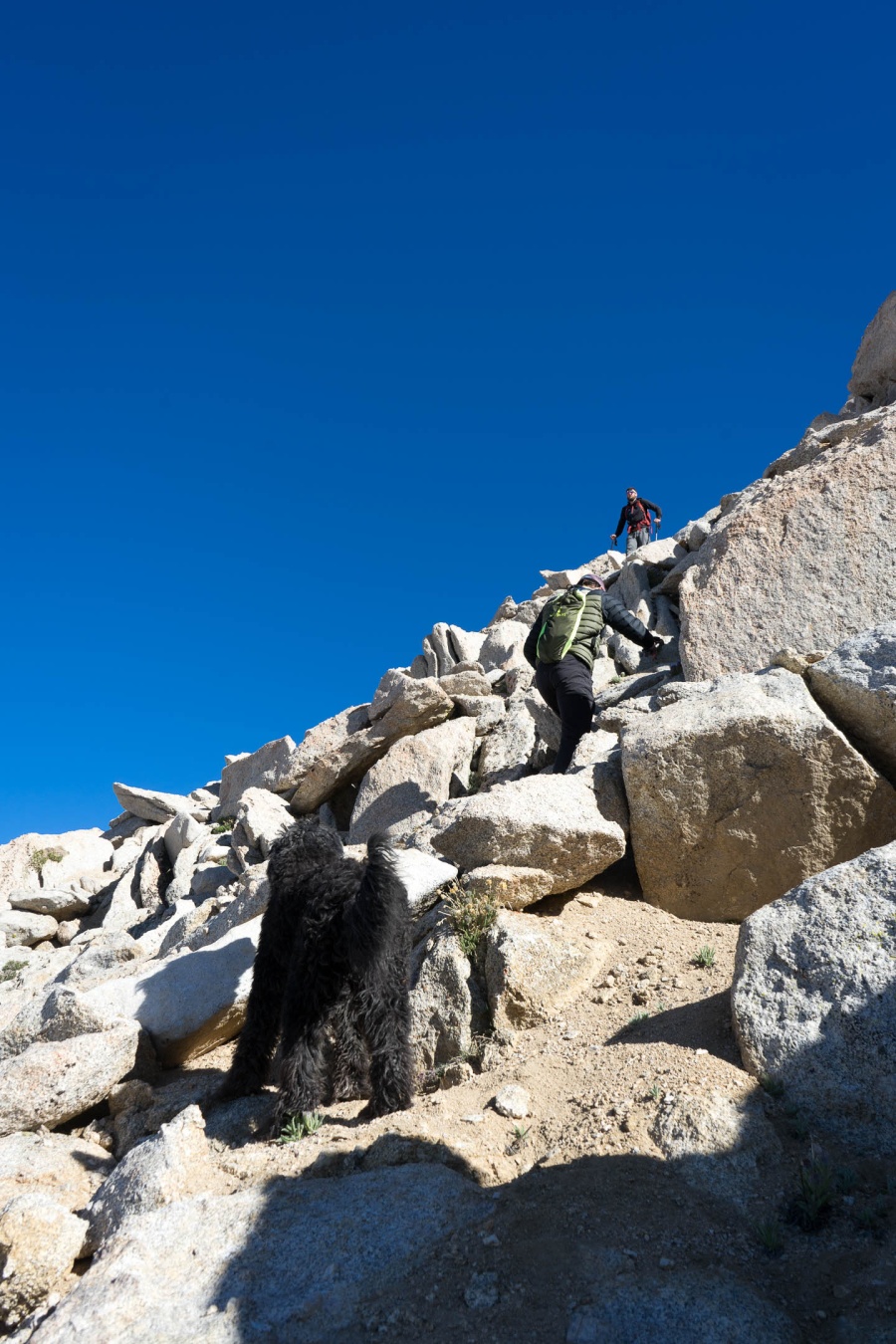 Crossing the Boulder Field on Mt. Langley