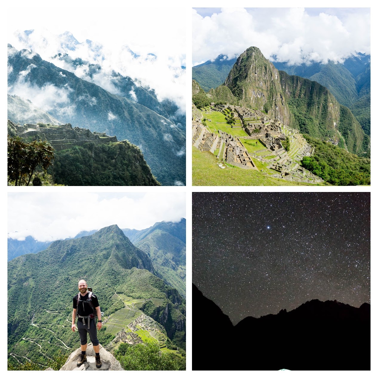 Collage from the Inca trail