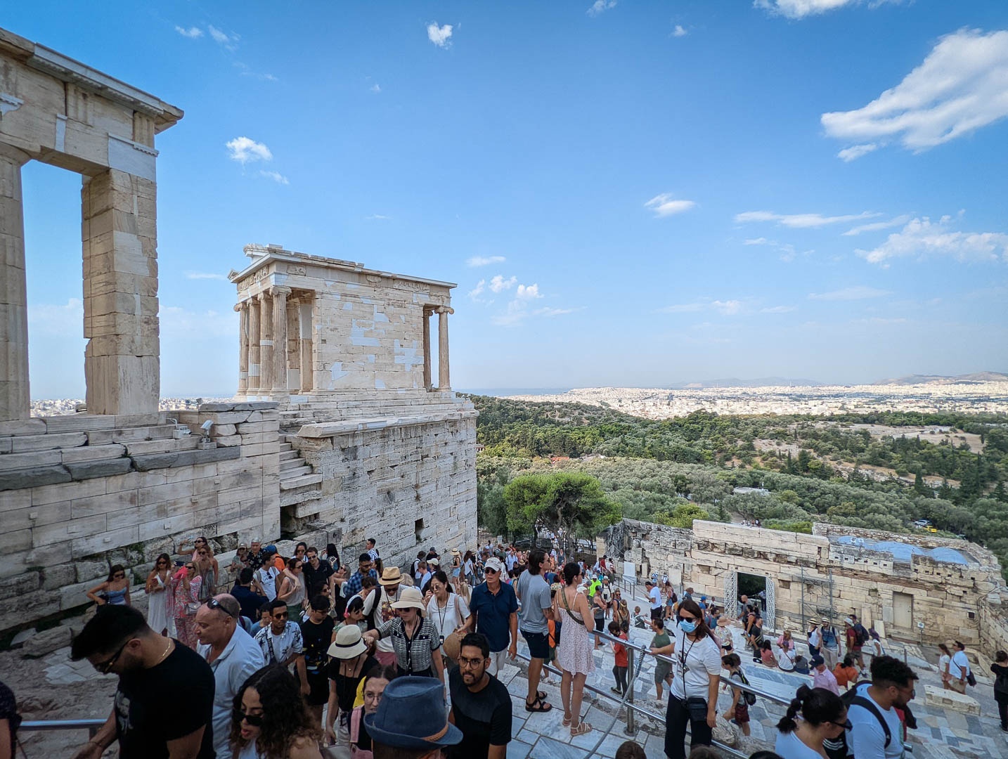 Many are those who would climb the Akropolis, the cradle of democracy.