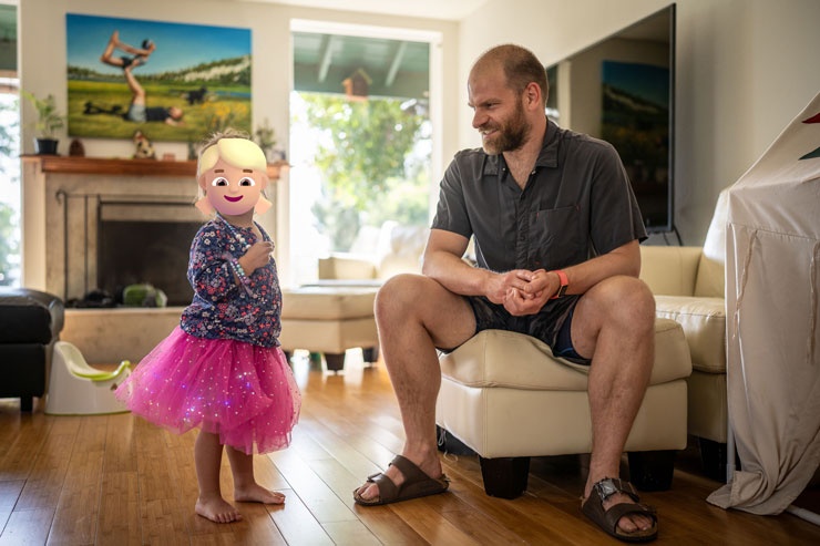 Krystof and his daughter